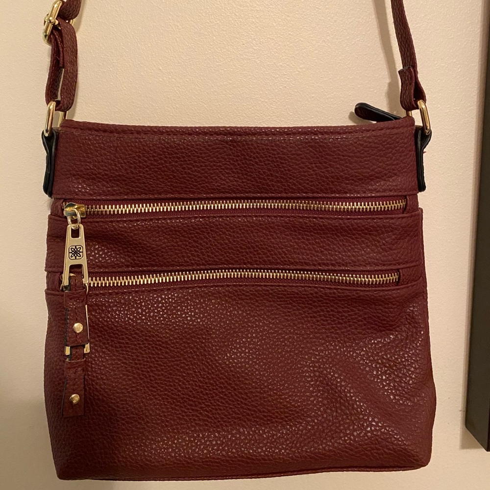 Merlot crossbody purse